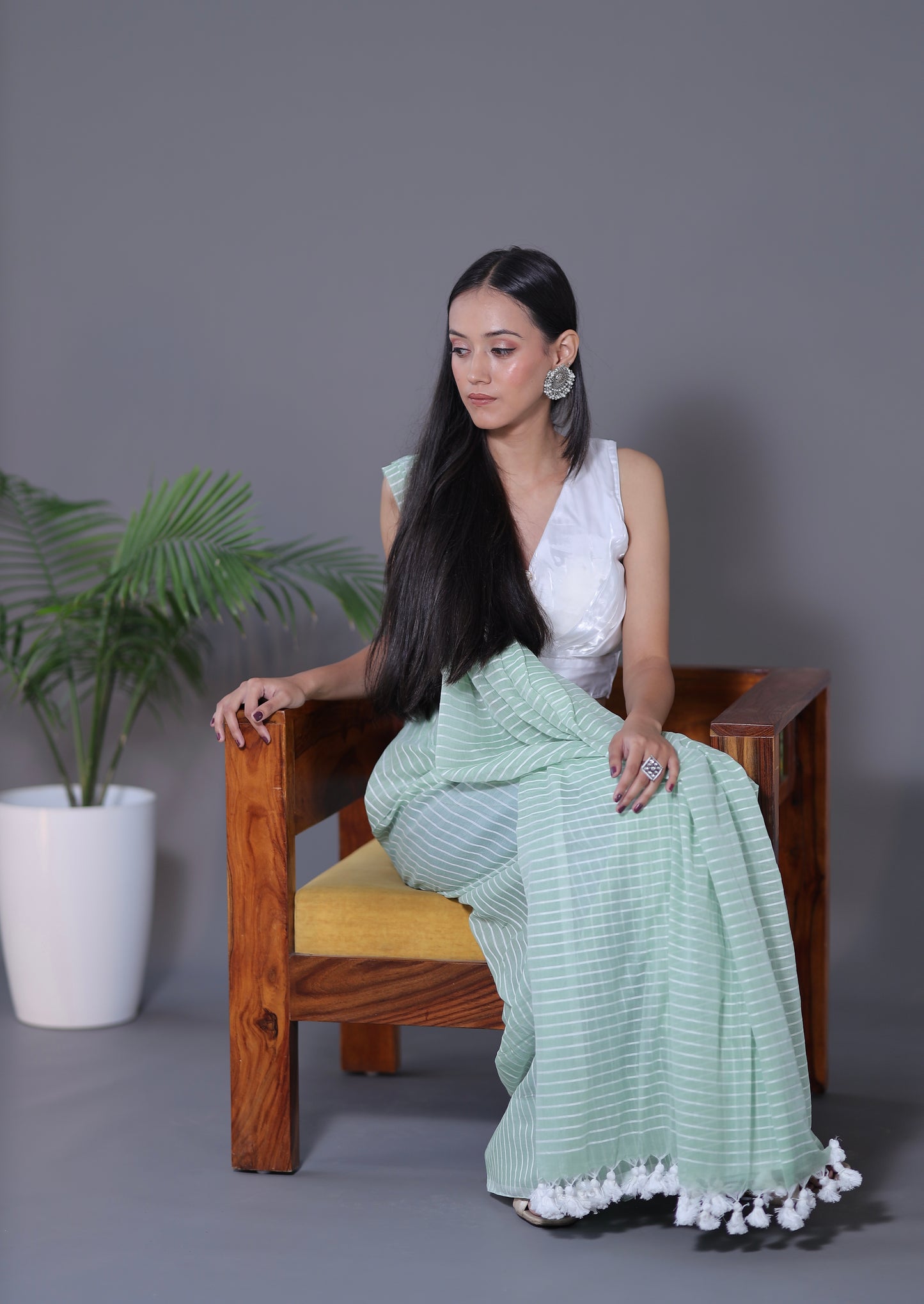 Zimichoo Sleeveless Blouse - WHITE