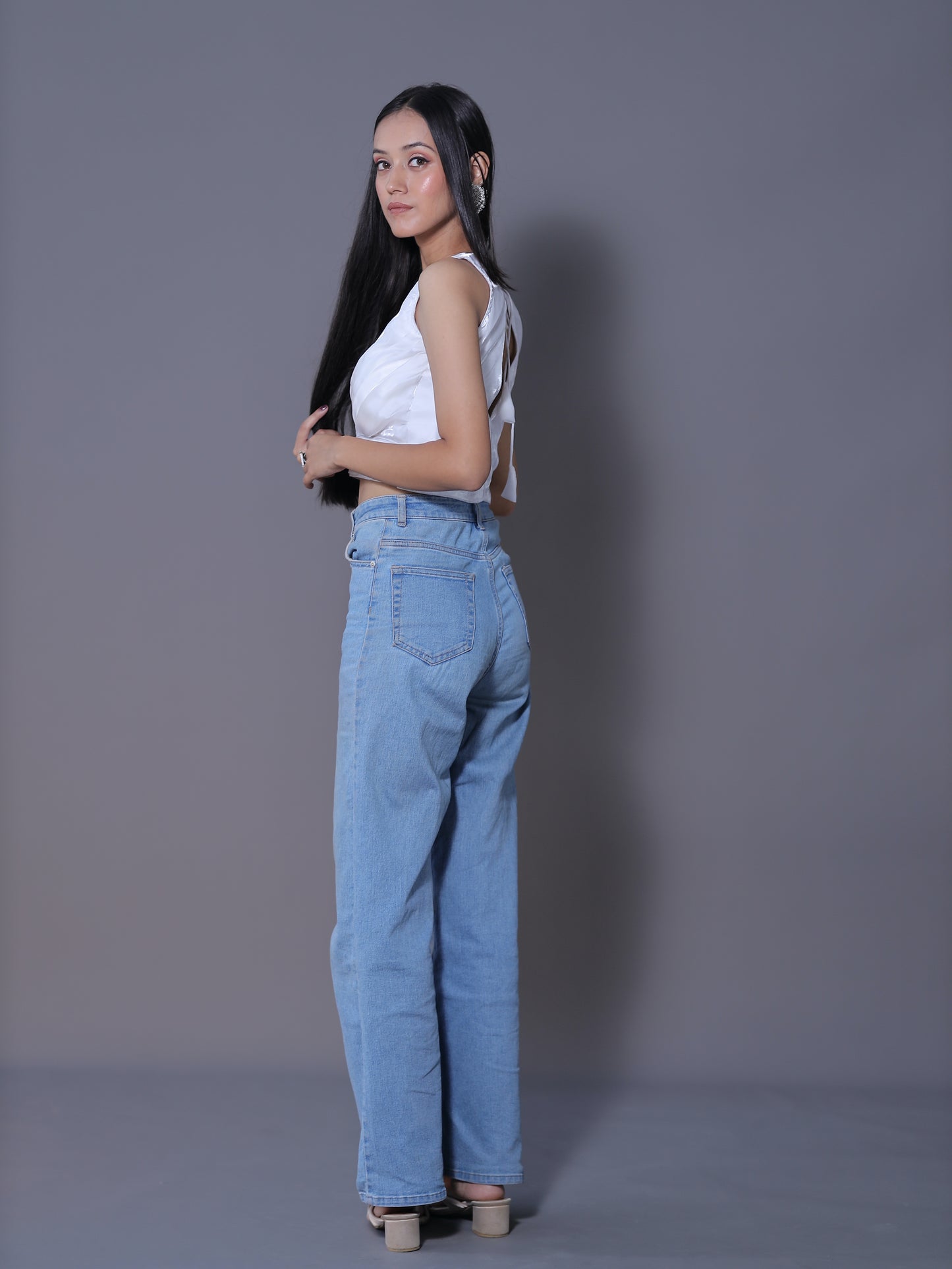 Zimichoo Sleeveless Blouse - WHITE