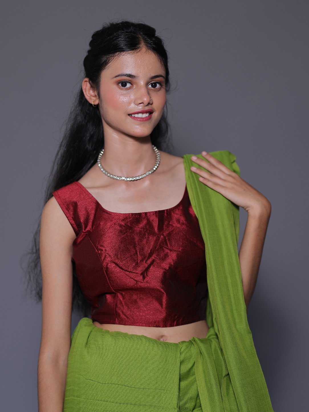 Maroon Blouse - Solid