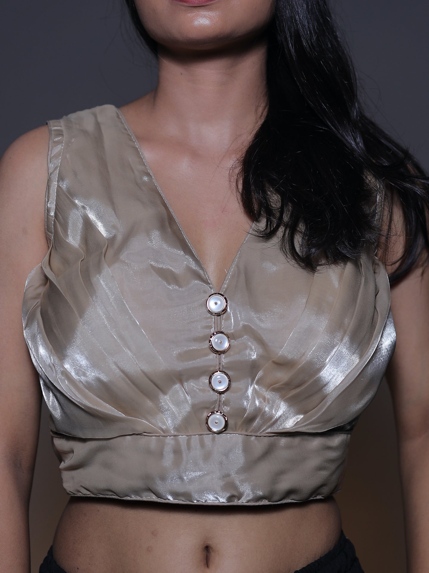Zimichoo Sleeveless Blouse - PLAIN MAUVE