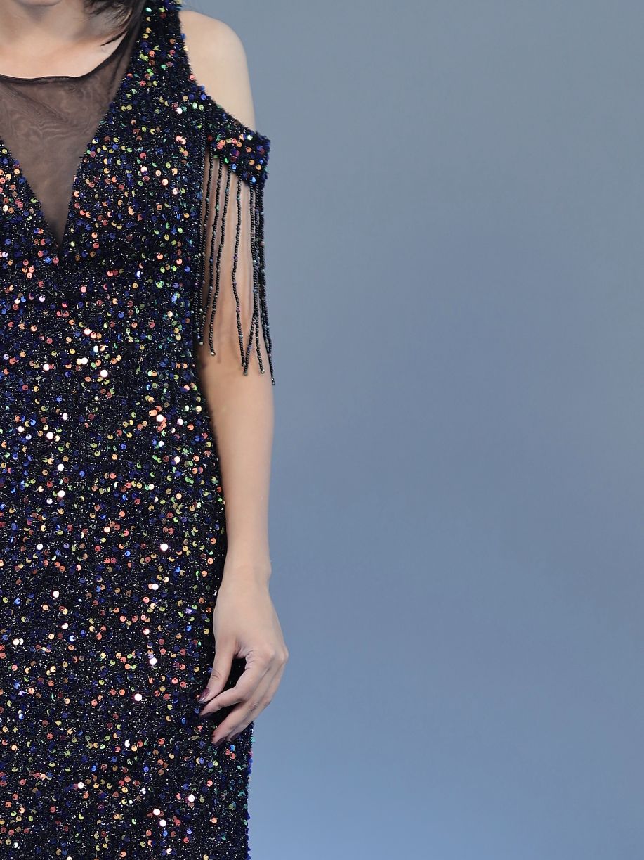 Beautiful Sequin Gown - Black