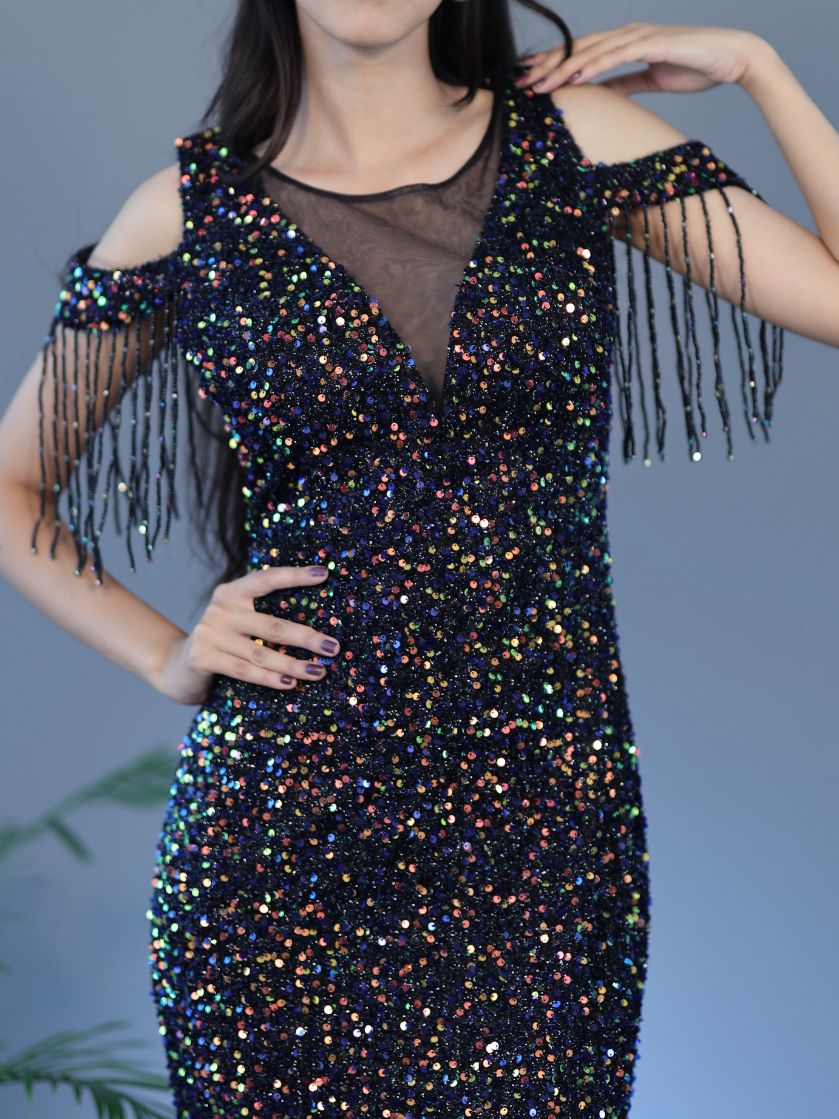 Beautiful Sequin Gown - Black