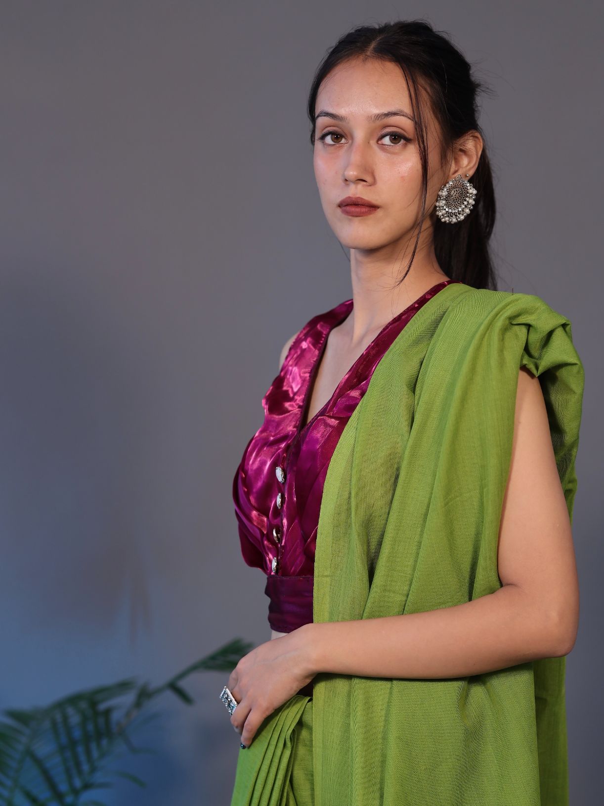 Zimichoo Sleeveless Blouse - Maroon