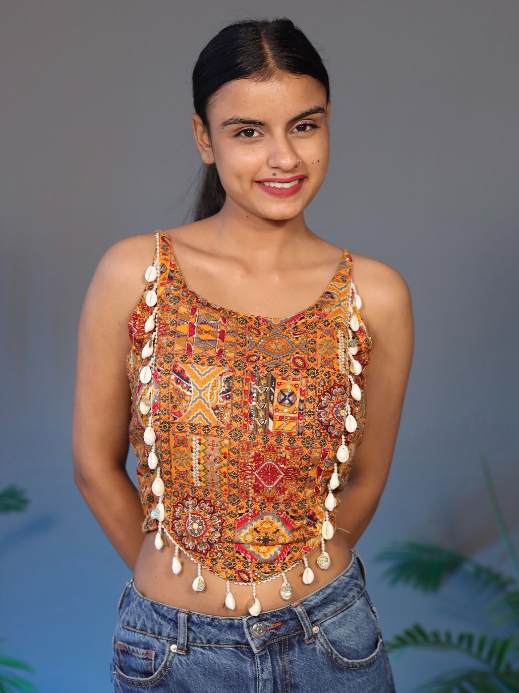 Mustard Crop Top - Kodi Work