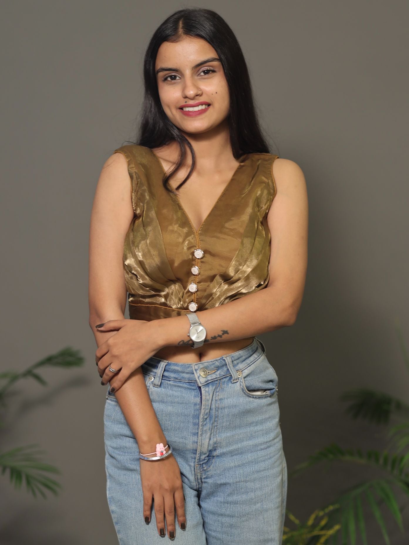 Zimichoo Sleeveless Blouse - COPPER