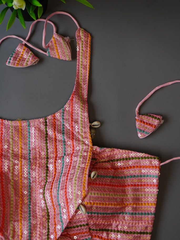 PINK Halter neck TOP - Kodi Work