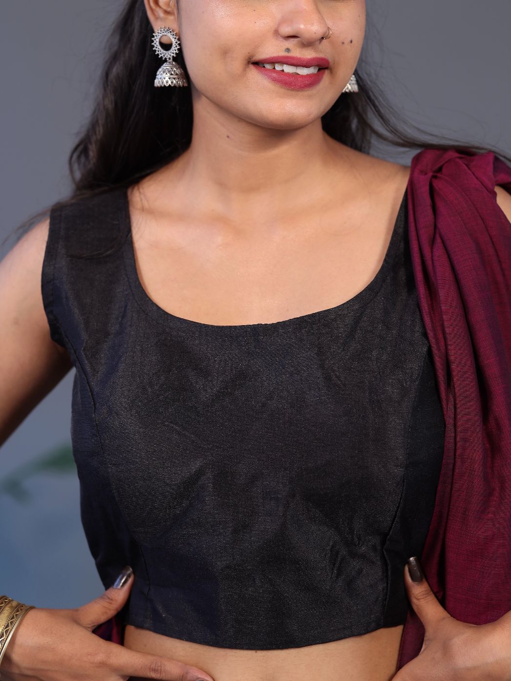 Black Blouse - Solid